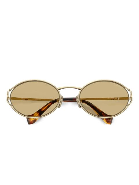 Miu Miu Eyewear oval-frame sunglasses - Gold