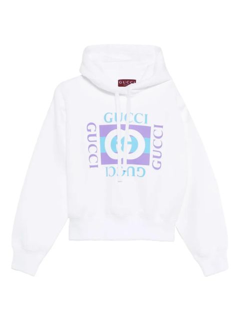 Gucci logo-print hoodie - White - zdjęcie produktu nr 1