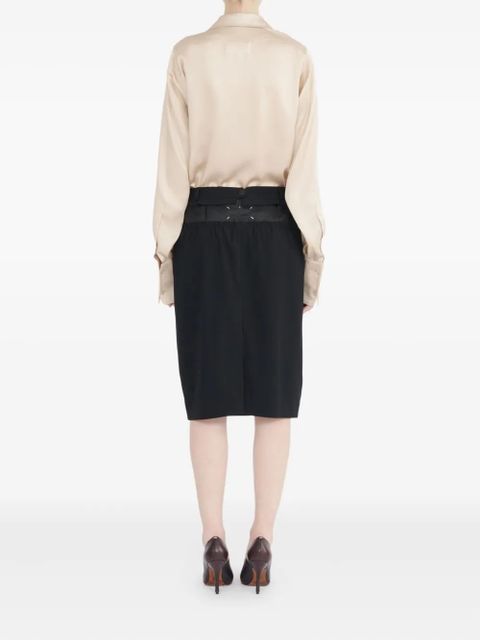 Maison Margiela pencil midi skirt - Black