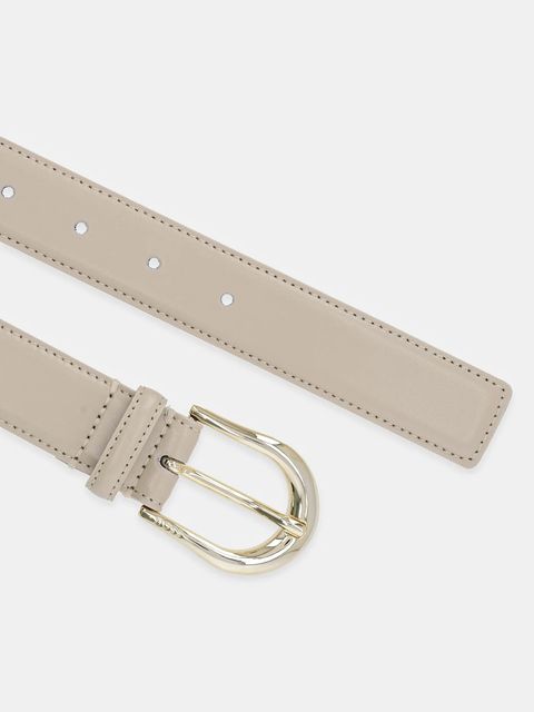 BOSS pasek skórzany damski kolor beżowy 50536887 - zdjęcie produktu nr 2