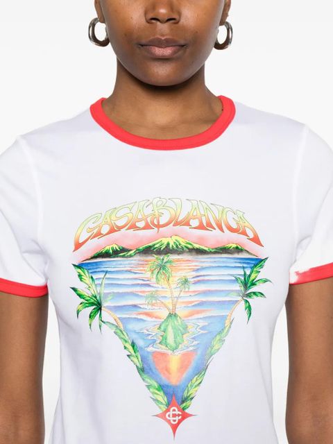 Casablanca graphic T-shirt - White