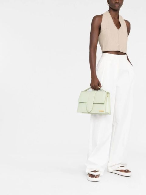 Jacquemus Le Bambinou leather tote bag - Green - zdjęcie produktu nr 2