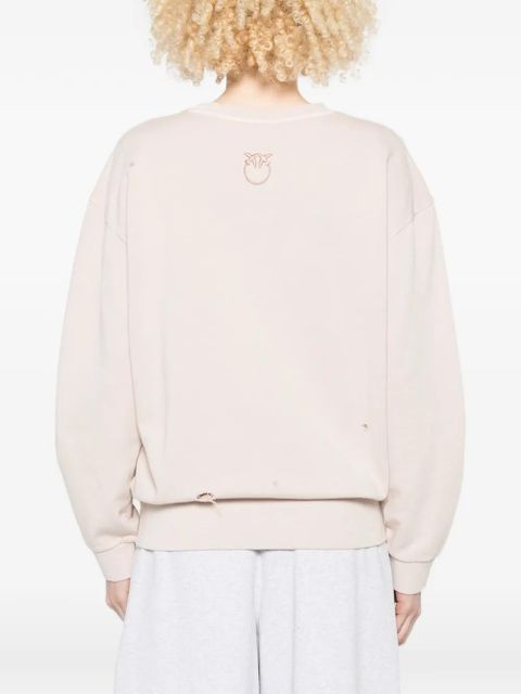 PINKO distressed sweatshirt - Neutrals