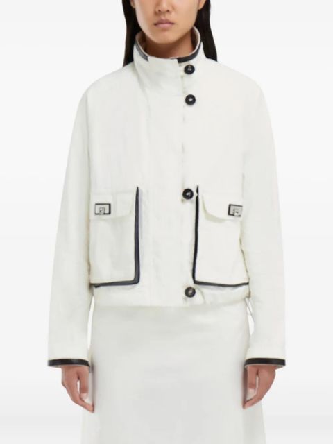 Ferragamo button-fastening jacket - White