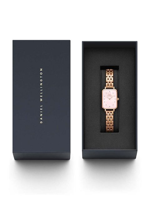 Daniel Wellington zegarek Quadro Lumine 20x26 Link damski kolor złoty - zdjęcie produktu nr 2
