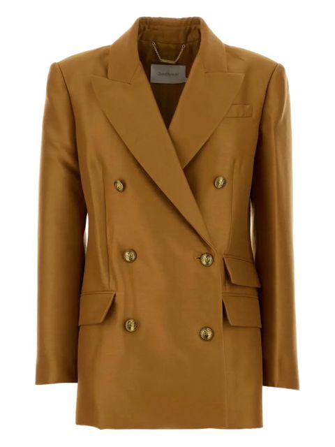 ZIMMERMANN Hypnotic double-breasted blazer - Brown - zdjęcie produktu nr 1