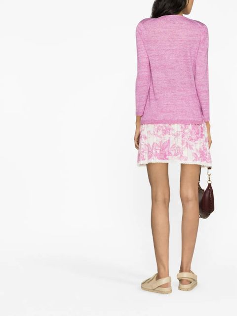 Zadig&Voltaire Amber mélange-effect knitted top - Pink