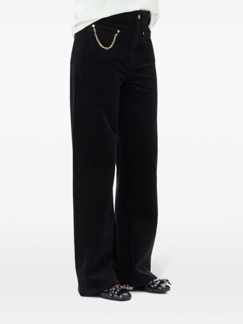 GANNI corduroy trousers - Black
