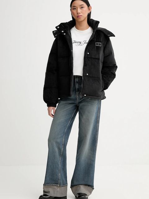 Tommy Jeans jeansy damskie kolor granatowy DW0DW22629