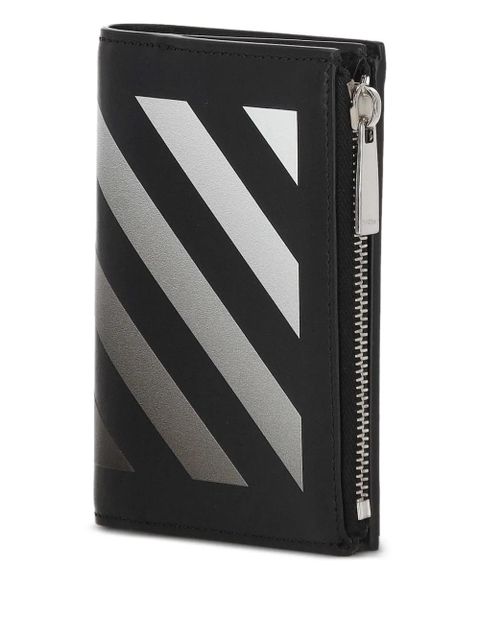 Off-White Diag-stripe-print wallet - Black