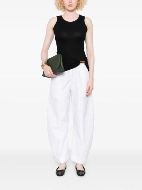 LOEWE ribbed clasp-detail top - Black