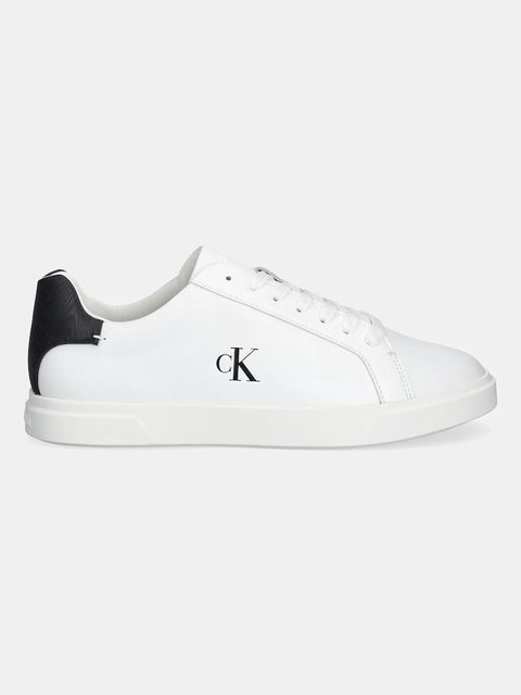 Calvin Klein sneakersy LOW PRO CUP LACEUP LTH MOIRE kolor biały HW0HW02845
