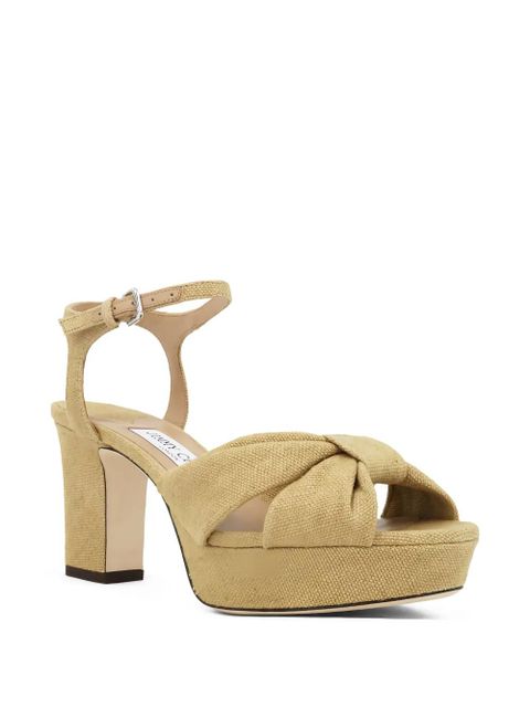 Jimmy Choo 80mm Heloise sandals - Neutrals - zdjęcie produktu nr 2