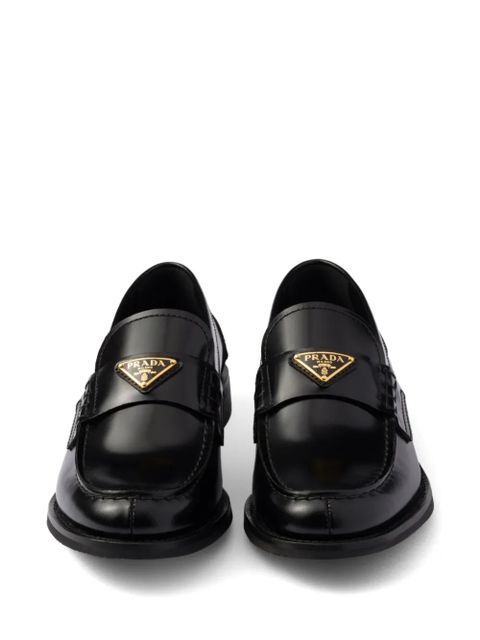 Prada brushed leather loafers - Black - zdjęcie produktu nr 2