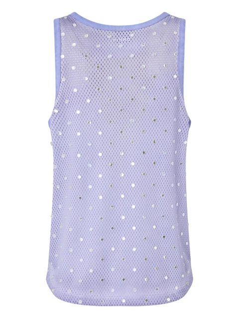 PINKO embellished mesh tank top - Purple - zdjęcie produktu nr 2