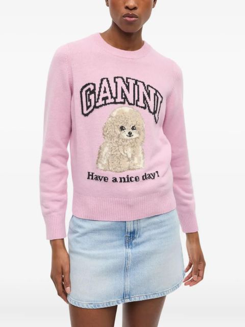 GANNI Dog sweater - Pink - zdjęcie produktu nr 2