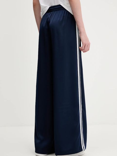 adidas Originals spodnie dresowe Adicolor Satin Wide Leg damskie kolor granatowy z aplikacją JD0881 - zdjęcie produktu nr 2