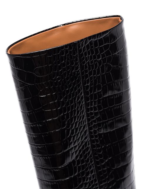 Paris Texas crocodile-embossed boots - Black - zdjęcie produktu nr 2