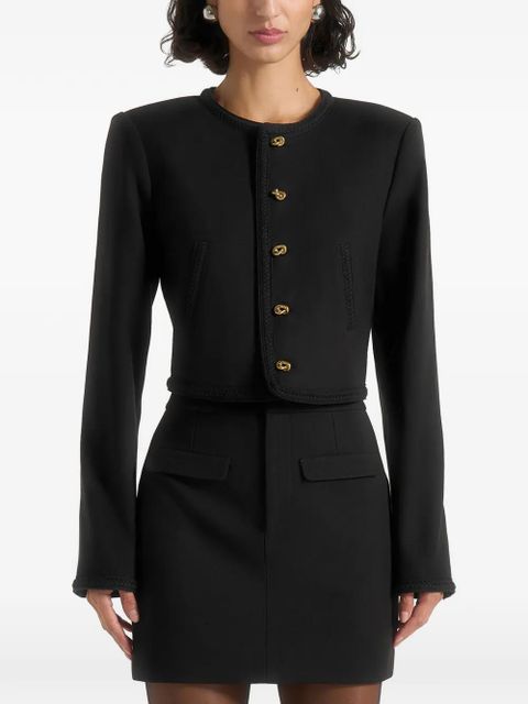 Manière De Voir Madeline braided tailored jacket - Black