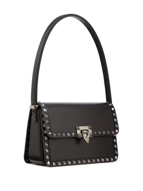 Valentino Garavani Rockstud23 leather shoulder bag - Black