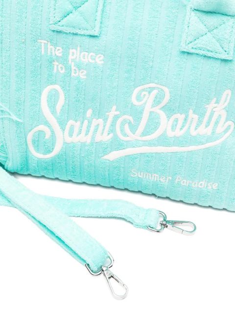 MC2 Saint Barth Colette Sponge fringe-detail tote bag - Blue