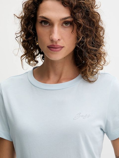 BOSS Orange t-shirt bawełniany damski kolor niebieski 50549184 - zdjęcie produktu nr 2