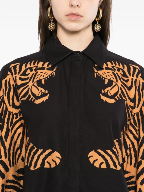 FARM Rio tiger-print shirt - Black
