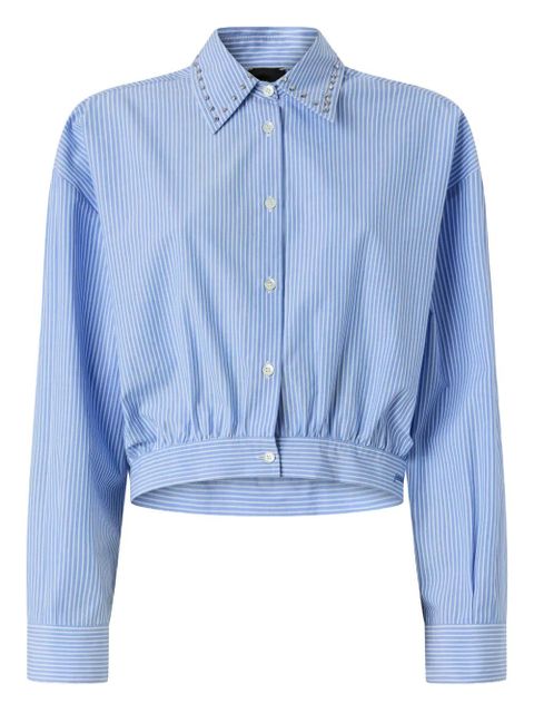 PINKO striped embellished shirt - Blue - zdjęcie produktu nr 1