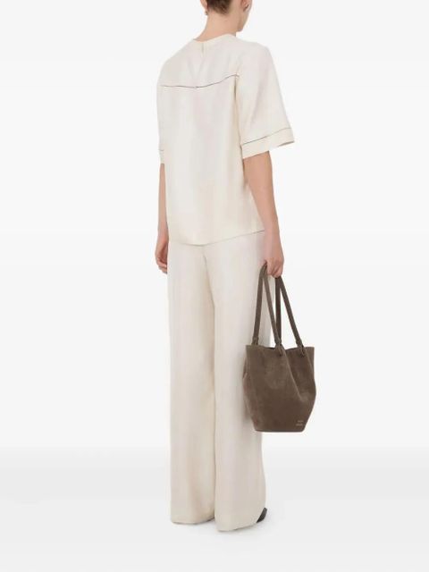 LouLou de Saison Havana lace-stitch top - White