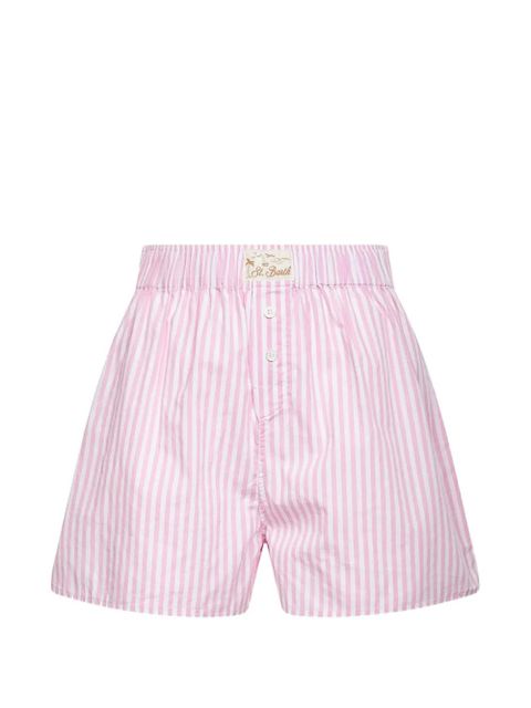 MC2 Saint Barth striped-pattern shorts - Pink - zdjęcie produktu nr 1