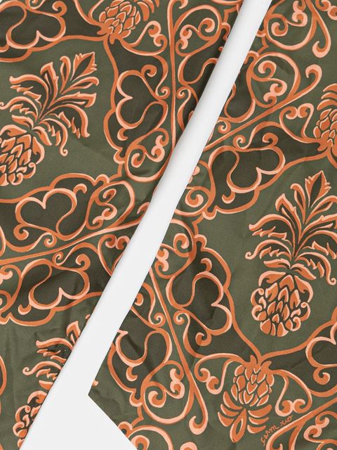 Barbour czapka z daszkiem x Farm Rio kolor zielony LHA0596 - zdjęcie produktu nr 2