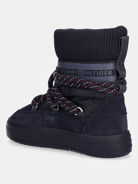 Tommy Hilfiger śniegowce TOMMYTECH RWB SNOWBOOT WARM kolor granatowy FW0FW09163