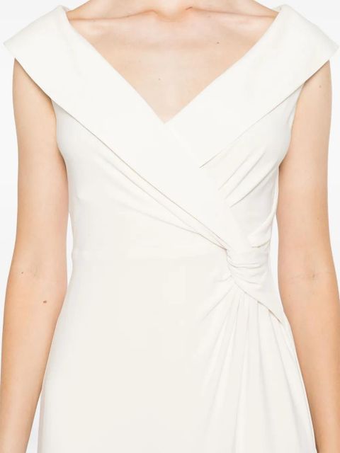 Lauren Ralph Lauren knot-detailed cady maxi dress - Neutrals
