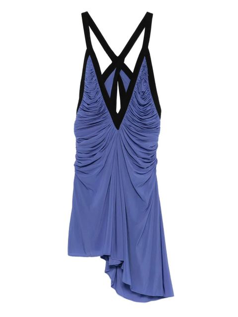 Christopher Esber v-neck mini dress - Blue - zdjęcie produktu nr 1