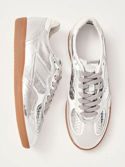 Alohas sneakersy skórzane Tb.490 kolor srebrny S100544-02