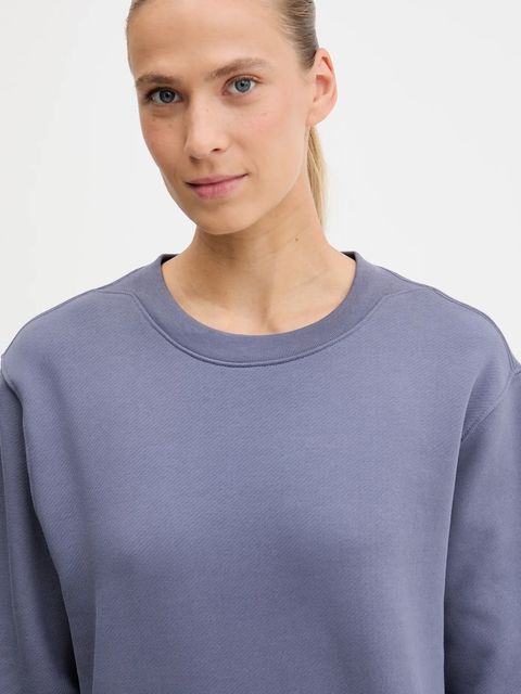 The North Face bluza bawełniana Dome Relaxed damska kolor fioletowy gładka NF0A8EU4BTR1