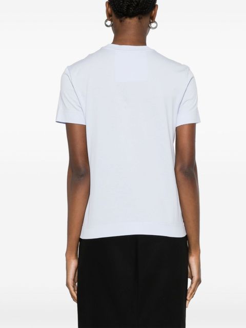 Givenchy embroidered-logo T-shirt - Blue