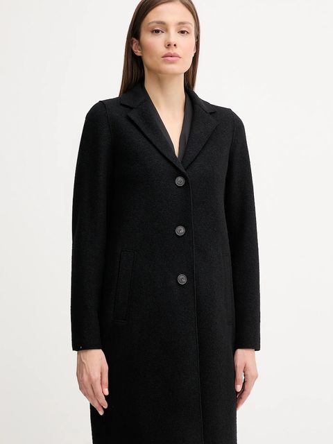 OUI płaszcz wełniany kolor czarny 79918 - zdjęcie produktu nr 1