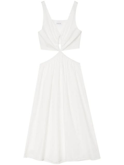ANINE BING Dione cut-out midi dress - White - zdjęcie produktu nr 1