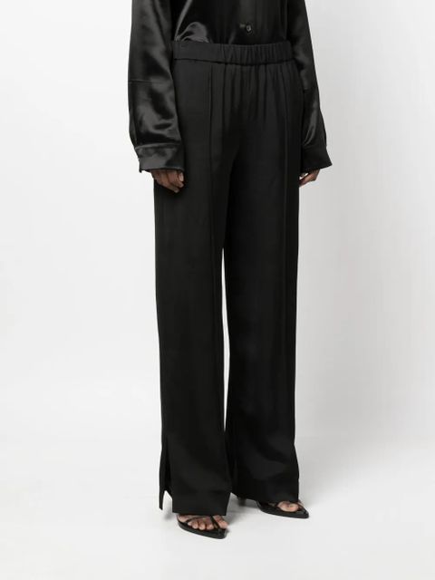 Jil Sander elasticated straight-leg trousers - Black