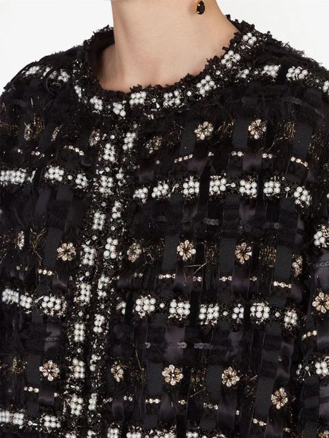 Dolce & Gabbana embroidered single-breasted blazer - Black