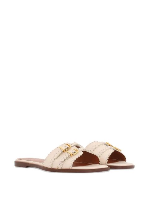 ZIMMERMANN Goldie buckle-fastening leather sandals - Neutrals - zdjęcie produktu nr 2