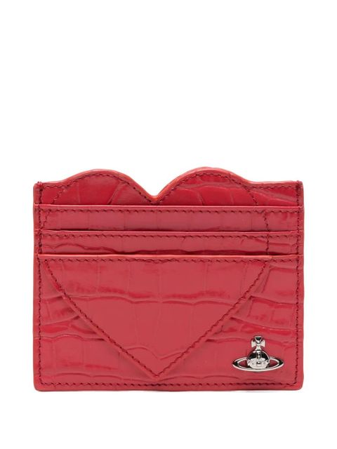 Vivienne Westwood heart-shaped card holder - Red - zdjęcie produktu nr 1