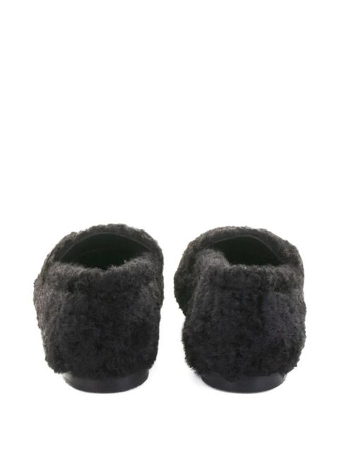 Casadei shearling slip-on loafers - 000 BLACK - zdjęcie produktu nr 2