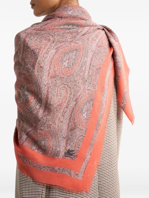 ETRO paisley-print scarf - Orange
