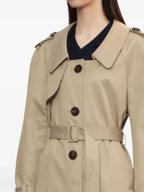 SHUSHU/TONG button-up trench coat - Neutrals