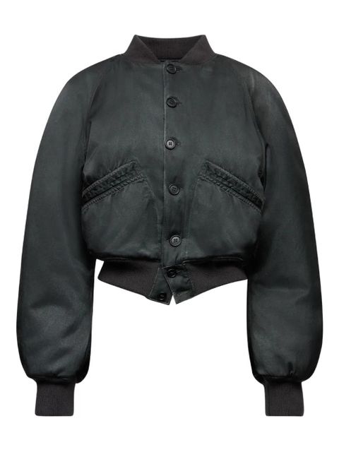 MM6 Maison Margiela cropped bomber jacket - Black - zdjęcie produktu nr 1