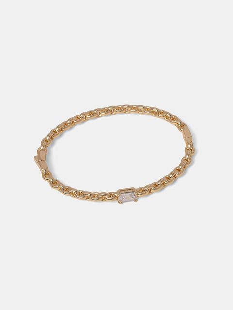 Lauren Ralph Lauren bransoletka damska metalowa z cyrkonią - zdjęcie produktu nr 2