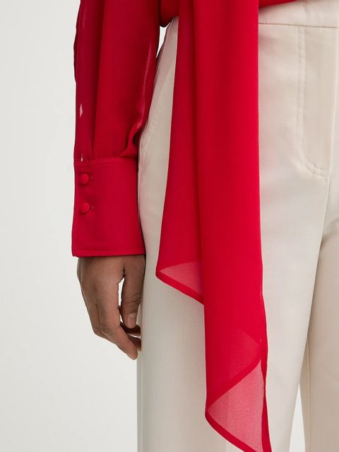 Marella spodnie SEQUOIA damskie kolor beżowy proste high waist 2613131211200