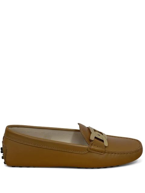 Tod's Gommini chain-accent loafers - Brown - zdjęcie produktu nr 1